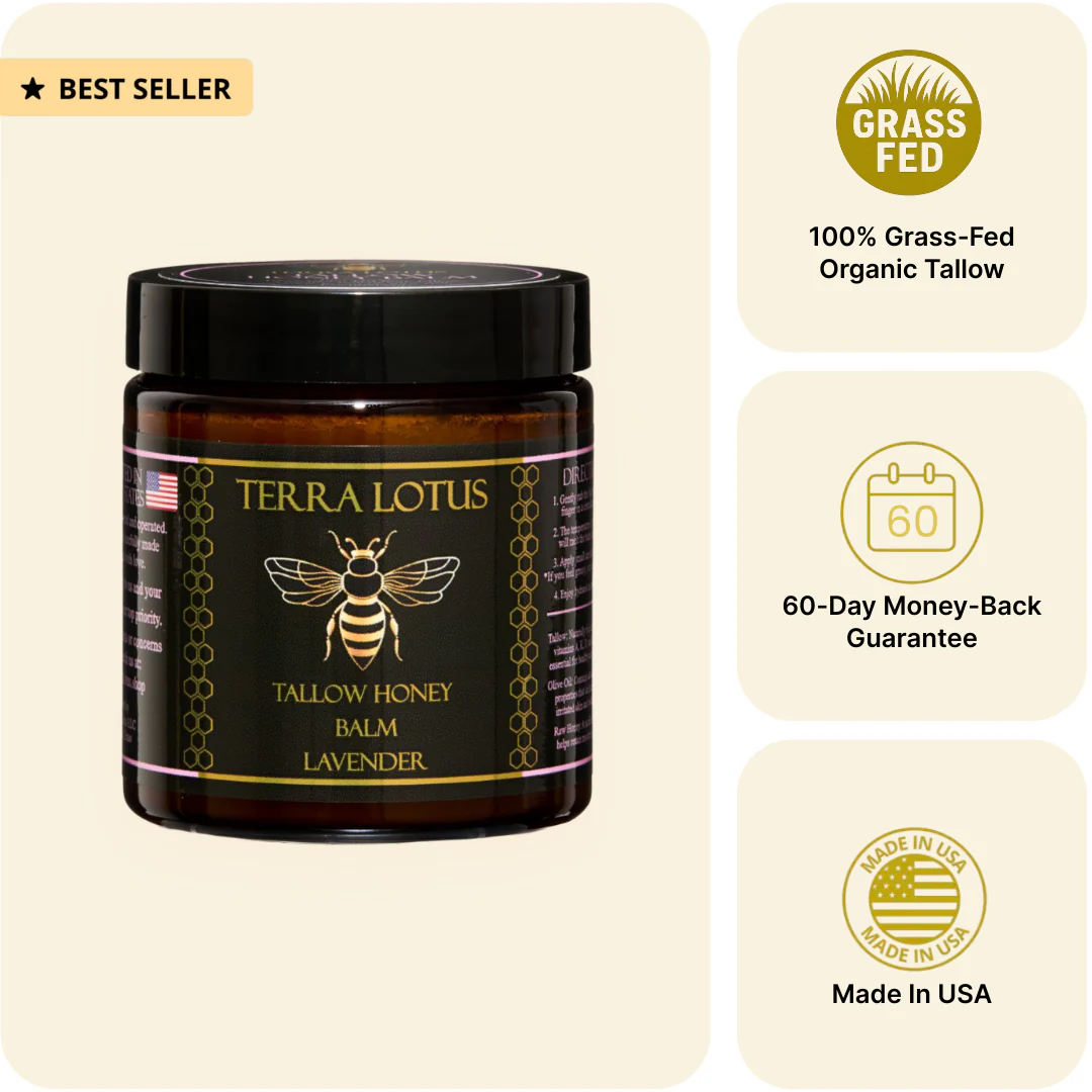Organic Tallow Honey Balm - Moisturize & Soothe Your Skin The Natural Way